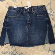 Good American Twisted Seam Denim Mini