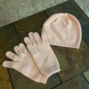 Gap pink hat and gloves