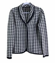 Black & White Houndstooth Cardigan