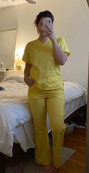 Yellow Scrub Set