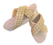 FitFlop Lulu Shimmy Padded X-band slide sandals 9