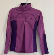 Mountain Hardware 1/4 Zip Purple Fleece Pullover Size Small