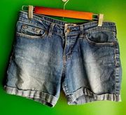 Levi Signature Blue Jean Shorts Size Misses 6 EUC!