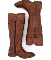 Roan By BED STU Leather Riding Boots With Metal Buckles Size 6.5