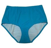 Torrid turquoise bikini swim short bottoms 0=L