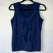 Ann Taylor Factory Petite Navy Sleeveless Tank Professional Business Casual MP