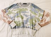 Mixed Camo Sweater