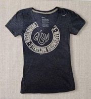 Nike Blue Washington Nationals Low V-Neck Tee by , Women's XS