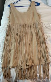 Suede Fringe Romper