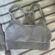 Grey sports bra