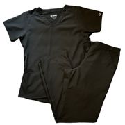 W123 Black Scrubs Set