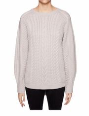 MAgaschoni long sleeve pullover sweater in beige