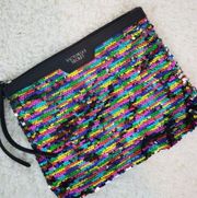 Victoria's Secret  Rainbow Sequined Make-Up Bag