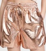 ALC Rose Gold Metallic Ryder Boxer Shorts size XS