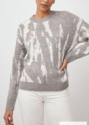 NWT Rails Virgo Grey tie dye crewneck sweater size L