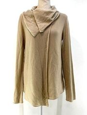 Armani Collezioni Cashmere Deanna Spa Wrap Cardigan Sweater Beige Loungewear