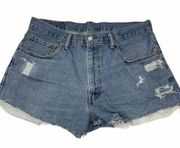 Levi’s  550 Relaxed fit High Rise Cut off Mom Jean shorts Size 6