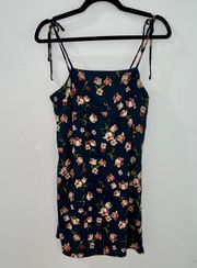 Tie Strap Floral Dress