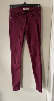 Maroon  Jeans