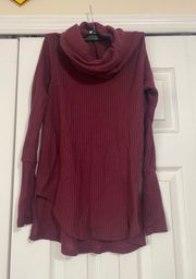 Maroon Turtleneck Sweater