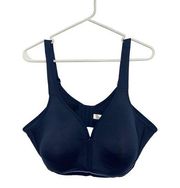 Cacique Cotton Lightly Lined No-Wired Seamless Bra in Navy Blue | Size 48D