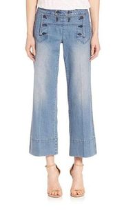 MICHAEL Michael Kors Denim Cropped Sailor Jeans in Blue |size 0