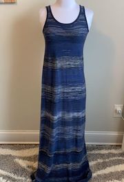 Vince Space Dyed Maxi Dress in Coastal Combo