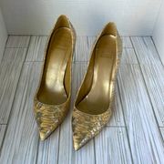 Stuart Weitzman snakeskin stiletto in size 9