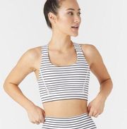 GLYDER | Full Force Cross-Back Striped Sports Bra