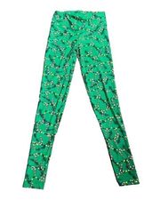 Derek Heart Soft Peached Finish Festive Christmas Holiday Theme Leggings NWT