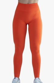 orange aurola leggings