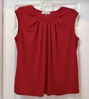 JONES STUDIO Woman’s 2X red sleeveless blouse