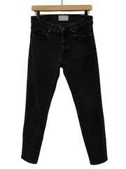 Everlane Straight Leg Ankle Jeans - Washed Black - 28