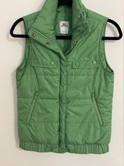 Lacoste Puffer Vest, Seafoam green, size Small