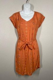 Sonoma Boho Aztec Print Tie Dress Size Small