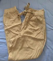 Brown Paper bag Cargo Pants