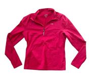 Lole 1/4 zip pullover top long sleeve cranberry woman’s size medium