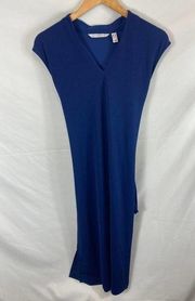 Isaac Mizrahi Live Tie Back Blue Dress Size Medium