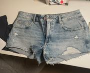 Low Rise Denim Shorts