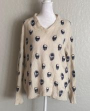 Full Skull Print Sweater