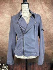 Peyton Jensen Moto Jacket - Grey - size L