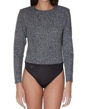 NWOT WALTER BAKER Skylar Tweed Bodysuit XL