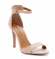 Sandals Juliett Ankle Strap Stiletto Heels Brown Beige Size 8.5M