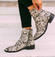 These Three Boutique Snakeskin Bootie Steve By Steve Madden