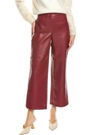 NWT Bagatelle Collection Faux Leather High Waisted  Straight Leg Crop Pant