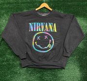 Nevermind Grunge Oversized Crewneck Sweater L