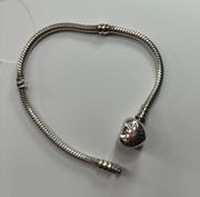 Moments Heart Clasp Snake Chain Bracelet