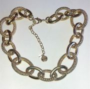 Dana Buchman Gold Tone Chunky Retro Chain Link Necklace