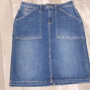 Garnet Hill denim skirt size 00