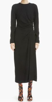 Dries Van Noten Dalba Long Sleeve Midi Dress Long Sleeve